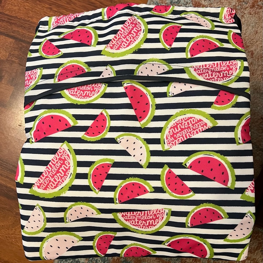 Thirty-one Watermelon Print Striped Bag